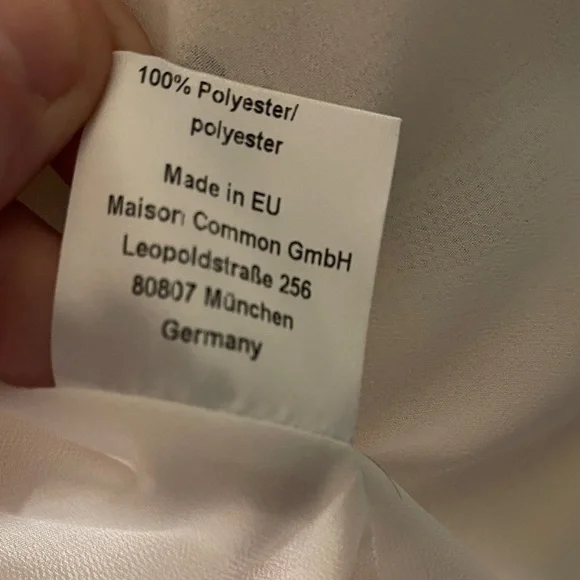 Maison Common Cream Embroidered Circle-Trim Blazer Pink & Navy Accents size 40 - Picture 11 of 12